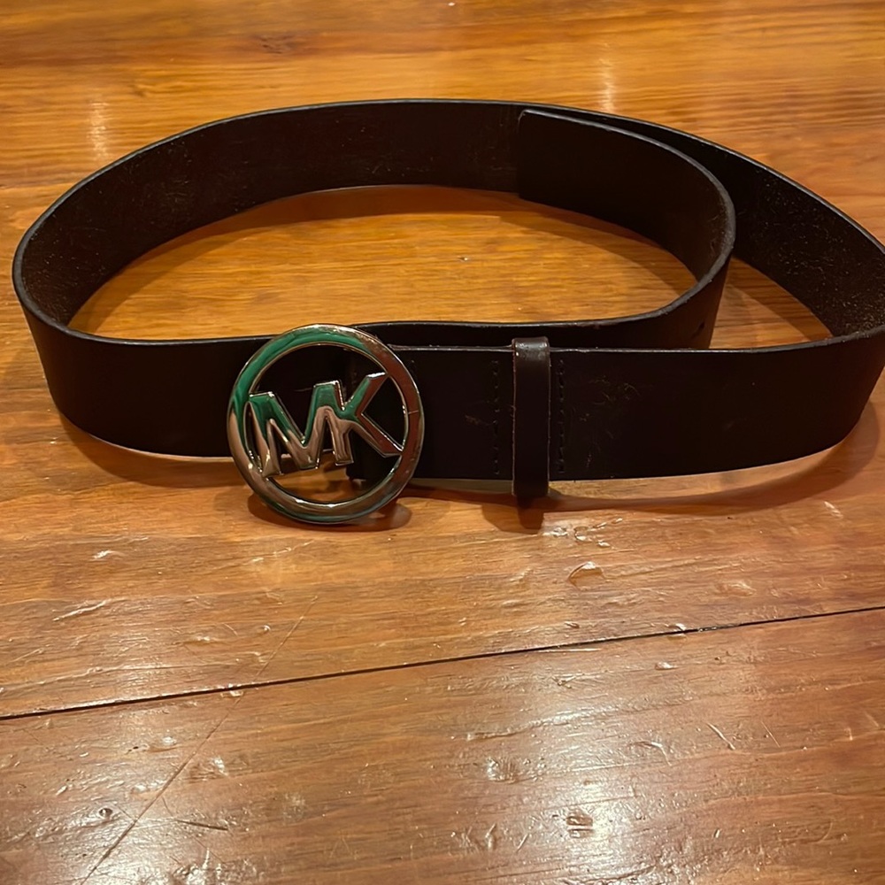 Michael Kors brown leather belt